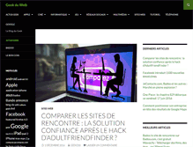 Tablet Screenshot of geekduweb.fr